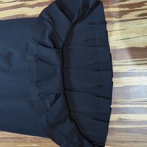 Grace Elements Black Pencil Skirt with Bottom Pleats